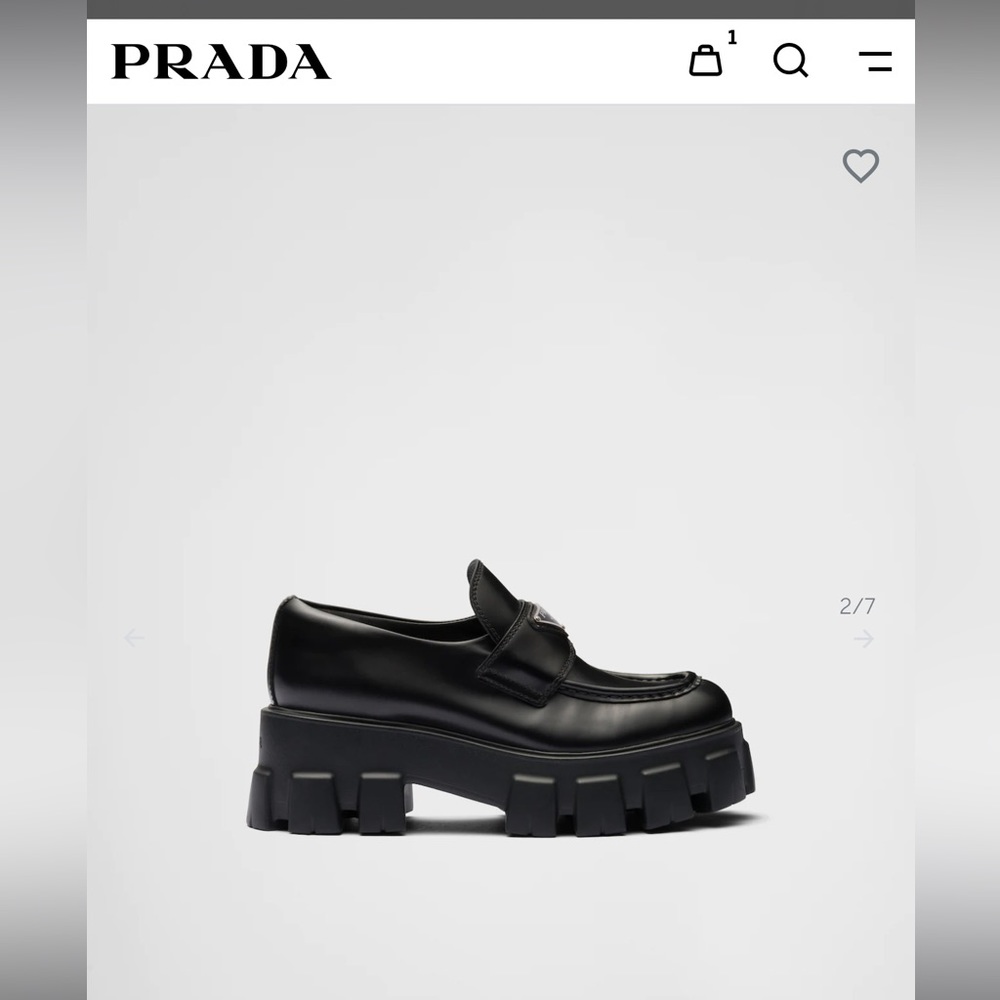 ISO PRADA MONOLITH LOAFERS  (Womens)